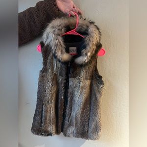 SAM. Fur Vest Size Medium